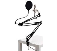 Set Microfono Condensatore Studio Radio Podcast Registrazione Antipop Supporto