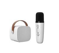 Set Microfono Karaoke For Bambini Mini Audio Con Altoparlante Bluetooth Il Miglior Regalo For I For L'intrattenimento Domestico All'aperto KTV Riproduzione Chiara Del Suono(White 1mic SK1)