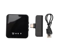Set Microfono Lavalier Senza Fili Microfono da Bavero in Miniatura con Cancellazione del Rumore Microfono con Clip Microfono da Collo Senza Fili Perfetto per la Registrazione Video Vlogging Intervista