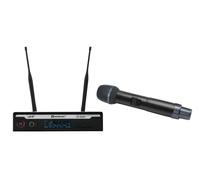 Set Microfono Portatile RELACART UR-222S con Condensatore e Ricevitore UHF