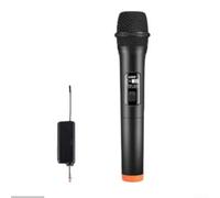 Set microfono portatile wireless UHF wireless ricaricabile per karaoke, matrimoni, club e discorso, portata 30 m, 1200 mAh, durata di 8 ore (da 1 a 1)