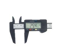 Set micrometro, Calibro digitale elettronico da 150 mm e 100, calibro a corsoio con quadrante in fibra di carbonio, strumento misurazione micrometrico, righello per fai da te/casa(Black)