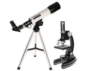 Set microscopio e telescope per principianti Byomic con custodia