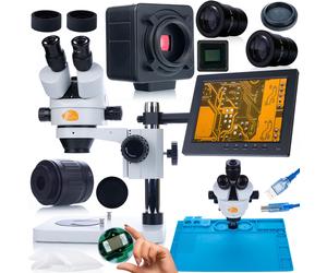 Set Microscopio Stereoscopico - Camera 5MP HDMI | 7-45x | Elettronica