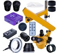 Set Microscopio Trinoculare - 7-45x 51MP 4K | LED56 0,5x | Elettronica