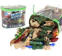 Set militare con figurine, armi e veicoli - 200 pezzi
