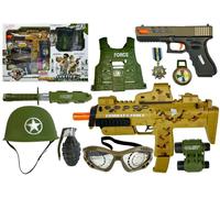 Set militare con pistola e accessori