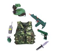 Set militare per bambini con giubbotto e accessori