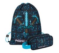 Set Minecraft 2 con Ascia e Spada Blu