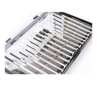 Set Mini Cacciaviti Barra Leva Aggiuntiva Alberi Acciaio Cromato Vanadio