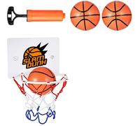 Set mini canestro da basket, mini canestro da basket con palline e pompa, canestro da basket da ufficio, mini tabellone da basket compatibil