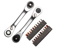 Set Mini Chiavi a Cricchetto Portatile 22 Pezzi con Punte Magnetiche per Cacciav