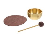 Set Mini di Ciotole Canore per Meditazione e Yoga con Accessori | Battente e Cuscino, Metallo e Feltro, Include Guida Utente, Formato Portatile