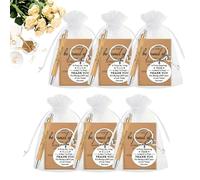 Set mini diario portatile - carta da 4,8 pollici e materiale in ferro | blocco note ispiratore | regalo di gratitudine | set di cancelleria motivazionale con penne e portachiavi per ringraziamento