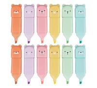 Set Mini Evidenziatori Da 12 Pezzi, Evidenziatori Carini Per Bambini, Pennarelli Fluorescenti Multicolori, Set Di Cancelleria Per Studenti, Adatto Per Ufficio, Scuola