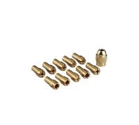 Set Mini Mandrino In Ottone Da 11 Pezzi, Maniglia 4,3 Mm E Dado M8 for Accessori for Utensili Rotanti, Parti Compatibili 0,5-3,2(Silver)