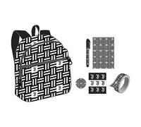 Set Mini Zaino Portachiavi FC JUVENTUS Calcio - Mini Zaino Scuola, Scotch, Penna, Adesivi - Official Juvenuts Products - Idea Regalo
