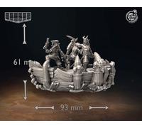 Set Miniature Corsari Crew Figurine Pirati Combattenti Per TTRPG Come D&D 5E