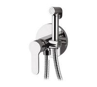 SET MISCELATORE A INCASSO CON DOCCETTA SHUT-OFF TONDA Cromo