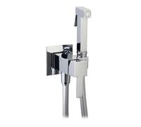 SET MISCELATORE A INCASSO QUADRO CON SHUT-OFF E SUPP INTEGRATO Cromo