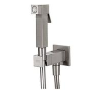 SET MISCELATORE CON DOCCETTA SHUT-OFF QUADRO- Nichel Spazzolato- Remer- pezzi 1