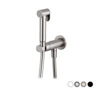 SET MISCELATORE CON DOCCETTA SHUT-OFF TONDO Nero Opaco