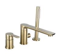 Set miscelatore per lavabo da bagno girevole a 360° e rubinetto per vasca da bagno - Elegante rubinetto doccia per bagni moderni - HY013PC G
