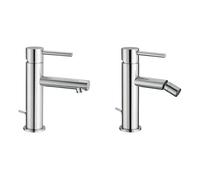 Set miscelatori GABOLI LUIGI Luigini L20 lavabo + L40 bidet cromo - Design essen