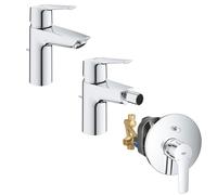 SET MISCELATORI GROHE START LAVABO BIDET E DOCCIA INCASSO CON DEVIATORE CROMATO