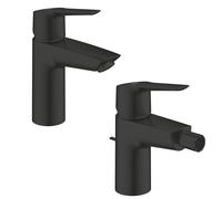 SET MISCELATORI GROHE START LAVABO E BIDET TAGLIA S NERO OPACO