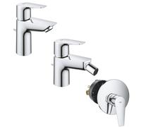 SET MISCELATORI GROHE STARTEDGE LAVABO BIDET E DOCCIA INCASSO CROMATO