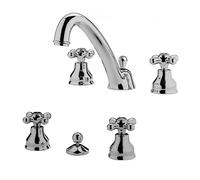 Set miscelatori Paffoni Iris a tre fori lavabo e bidet con scarico incluso