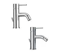 SET MISCELATORI PAINI COX LAVABO E BIDET CROMATO 78CR211 78CR306