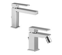 SET MISCELATORI PAINI DAX RS SMALL LAVABO E BIDET CROMATO CON PILETTA INCLUSA
