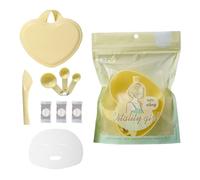 Set Miscelazione Preciso Per La Cura Della Pelle Comprende 3 Scoop E Ciotola Liscia Con Coperchio Facile Da Pulire Per Miscelazione Senza Sforzo Maschera Fatta In Casa