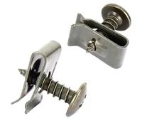 Set misto di clip for viti metalliche for auto, clip di fissaggio a U con vite, fibbia di protezione antiruggine for paraurti, vite in lamiera di ferro(200pcs)