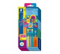Set Mixto Staedtler Happy 11 Pezzi per Scrittura e Disegno Creativo