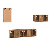 Set mobile TV 4 pcs Legno vecchio 30.5 x 30 x 60 cmMobili TV moderniSet porta TV