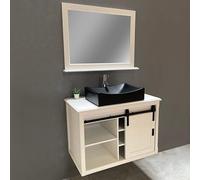 Set MOBILI da Bagno - AUTHENTICA - Set di mobili - Bianco - 93x51x62CM