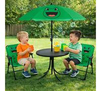 Set mobili da campeggio per bambini 4 pezzi rana 2 x sedia da campeggio + tav...