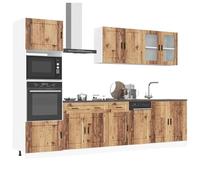 Set Mobili da Cucina 7 pz Kalmar Legno Vecchio in Truciolato P2
