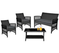 Set mobili da giardino salotto 4 pezzi 1 tavolo 2 sedie 1 due posti mobili da...