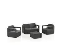 Set mobili da giardino venus comfort grafite