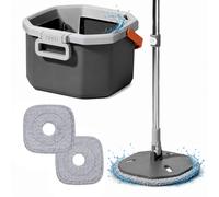 Relaxdays Set mop con serbatoio acqua pulita