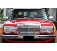 Set modanature griglia in alluminio adatto per Mercedes Benz W123 200 200D 20...
