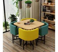 Set moderno da salotto con tavolino rotondo e sedia, 80 cm, per ufficio e conferenze, cucina, sala da pranzo, tempo libero, X
