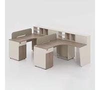 Set moderno da scrivania e sedia ufficio direzionale, professionale minimalista for computer con comoda ergonomica combinata, elegante tavolo scrittura