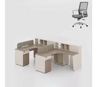 Set moderno da scrivania e sedia ufficio direzionale, professionale minimalista for computer con comoda ergonomica combinata, elegante tavolo scrittura