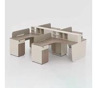 Set moderno da scrivania e sedia ufficio direzionale, professionale minimalista for computer con comoda ergonomica combinata, elegante tavolo scrittura