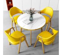 Set moderno nero scrivania da ufficio e tavolino rotondo Elegante mobile per reception, balcone, sale conferenze e spazi di lavoro, decorazione elegante e funzionale per casa e ufficio